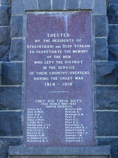 Oorlogsmonument Middlemarch #2