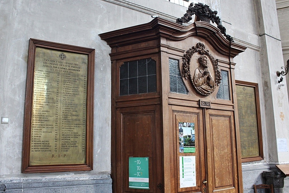 Gedenktekens Oorlogsslachtoffers Collegiale Kerk Sint-Begga #2