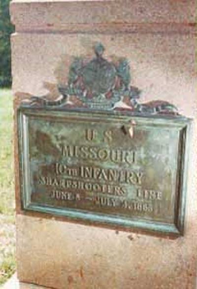 Positie-aanduiding Aanval van 10th Missouri Infantry (Union) #1