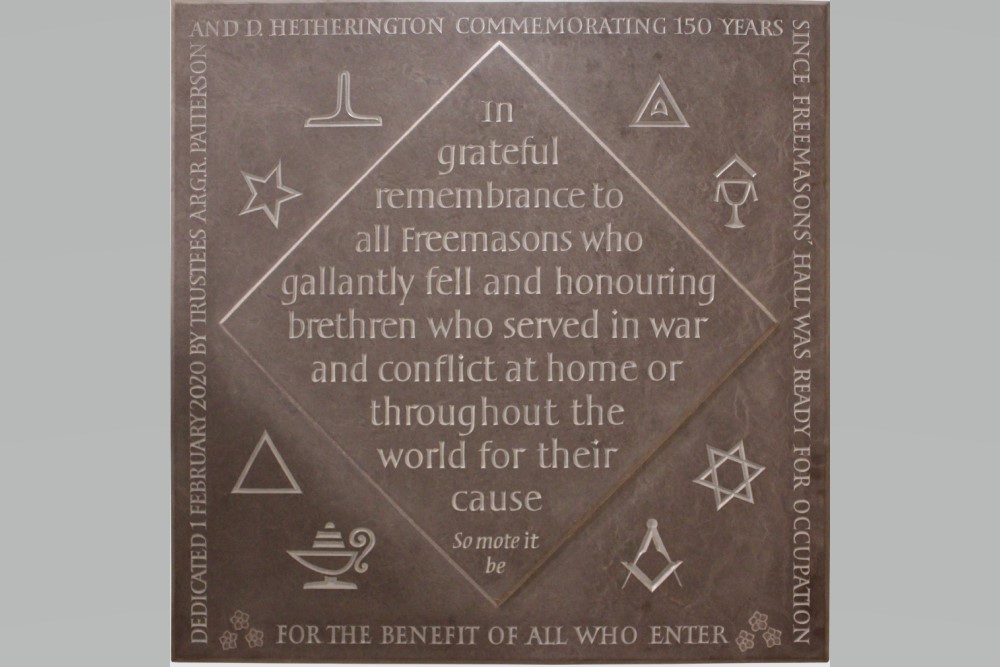 Memorial Freemasons Belfast #1