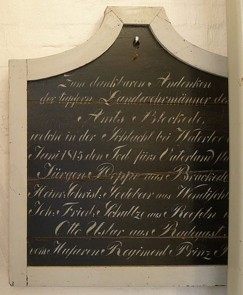 Waterloo-monument St. Jacobikirche