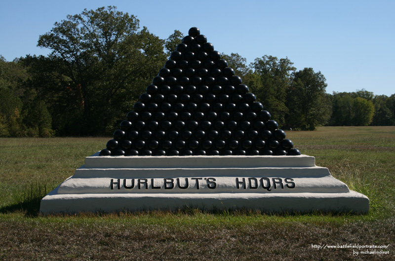 US Brigadier General Stephen Hurlbut Headquarters Marker #1