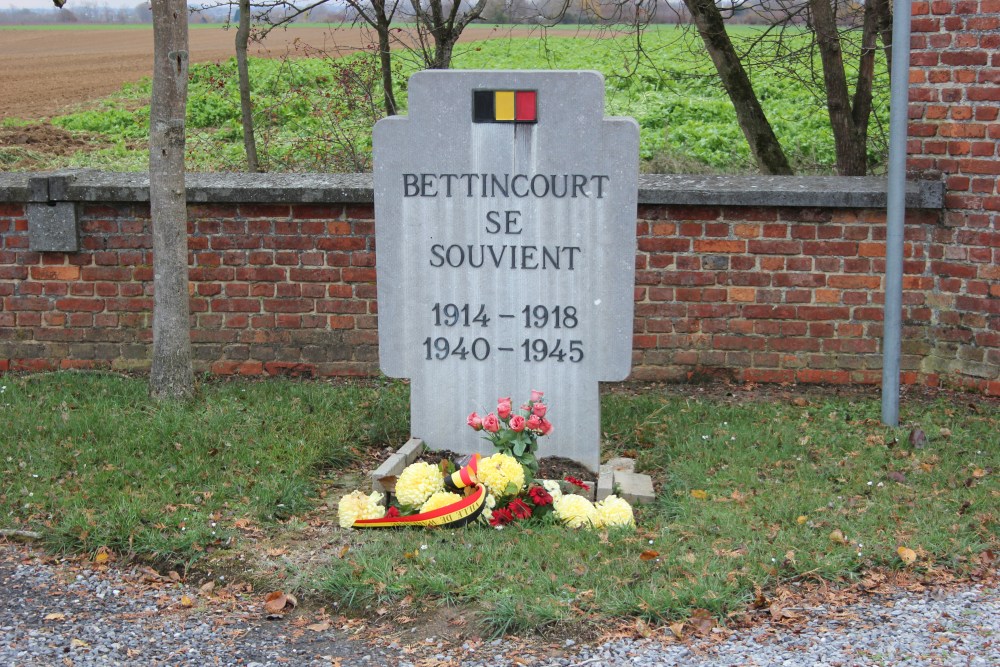Oorlogsmonument Begraafplaats Bettincourt #2