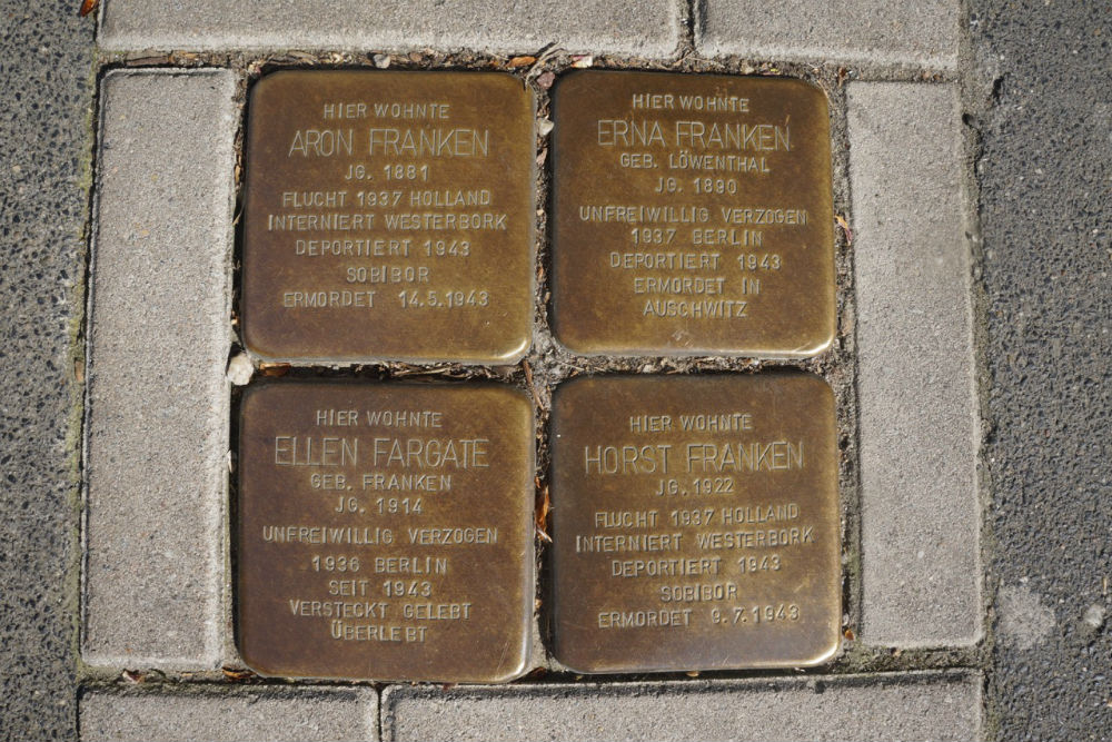 Stolpersteine Tiergartenstrae 16