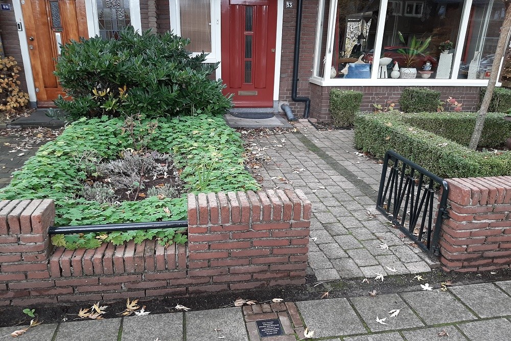 Herdenkingssteen Stephensonstraat 53 #2