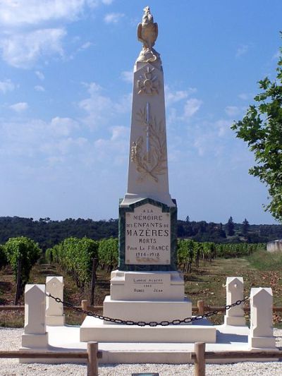 Oorlogsmonument Mazères #1