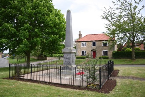 War Memorial Potterhanworth