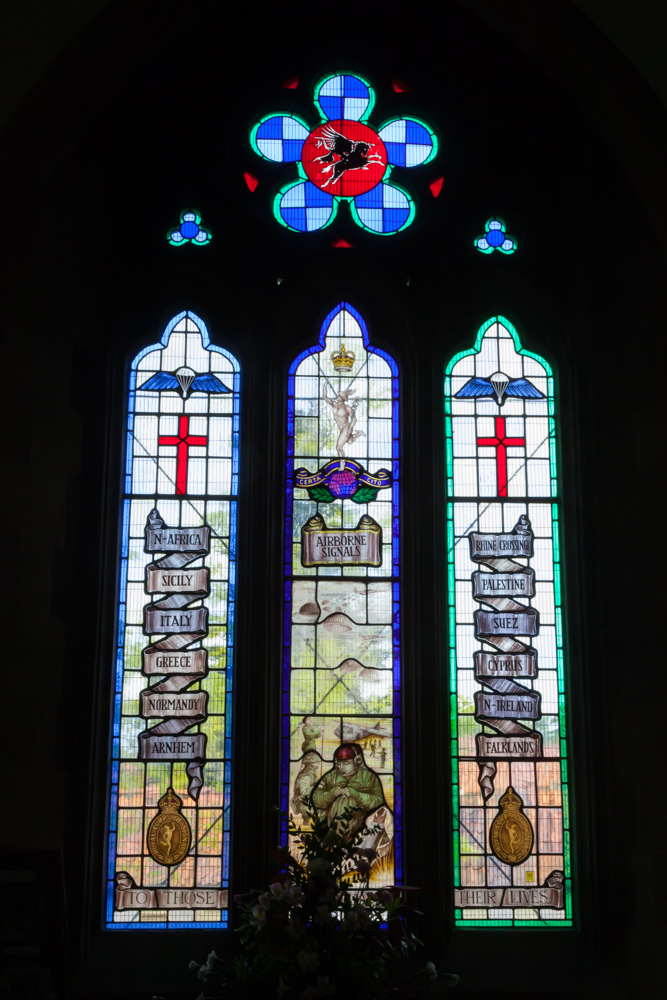 Memorial Windows Airborne Signals St. Vincent Church Caythorpe #2