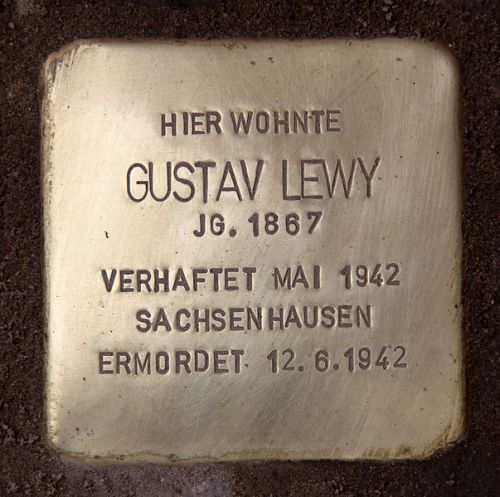 Stolpersteine Friedbergstraße 34 #2
