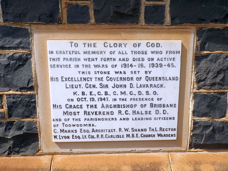 Oorlogsmonument St. Luke Anglican Church