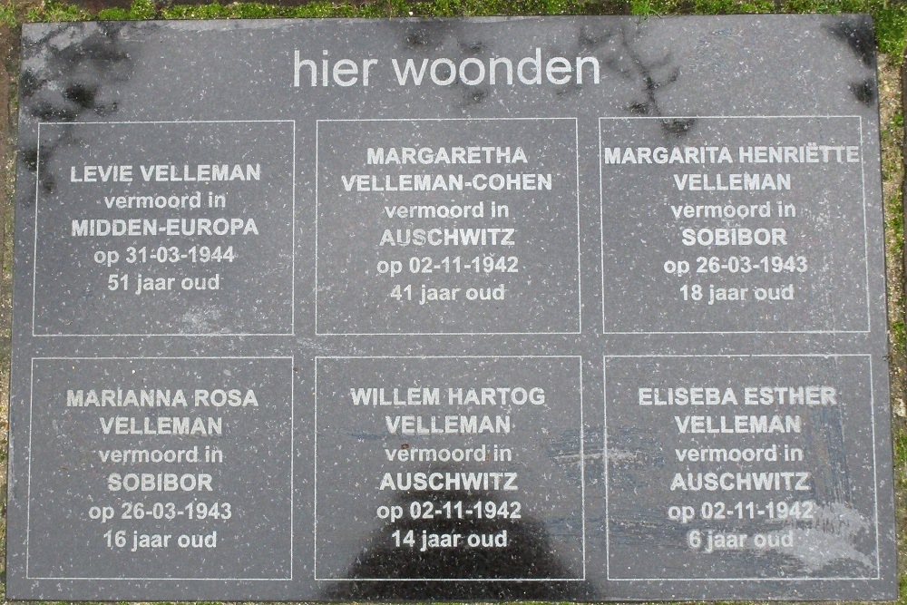 Memorial Stones Van Lenneplaan 10
