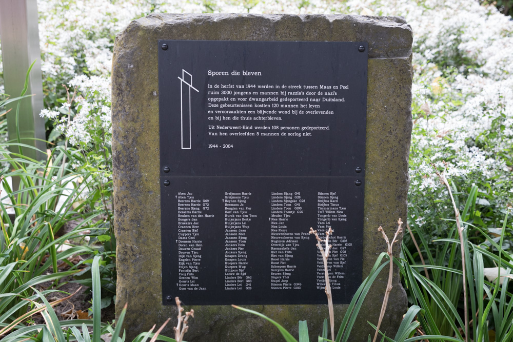 Monument 'Sporen die bleven' Nederweert-Eind