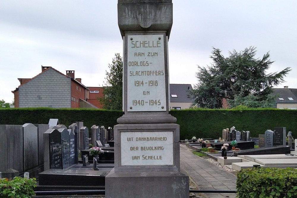 Oorlogsmonument Begraafplaats Schelle