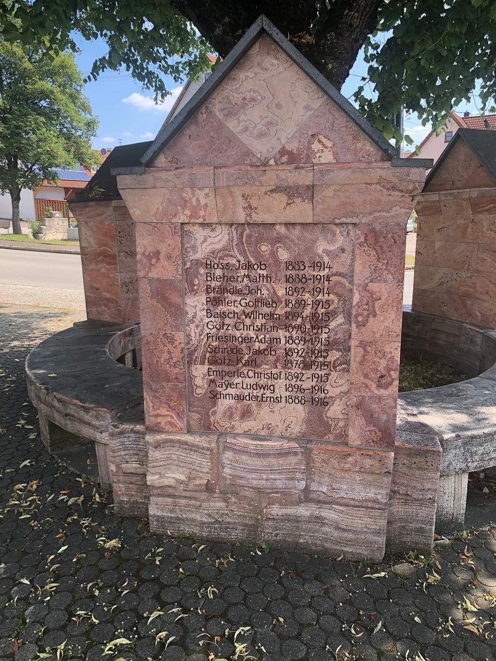 War Memorial Victims World War 1 Böttingen #2