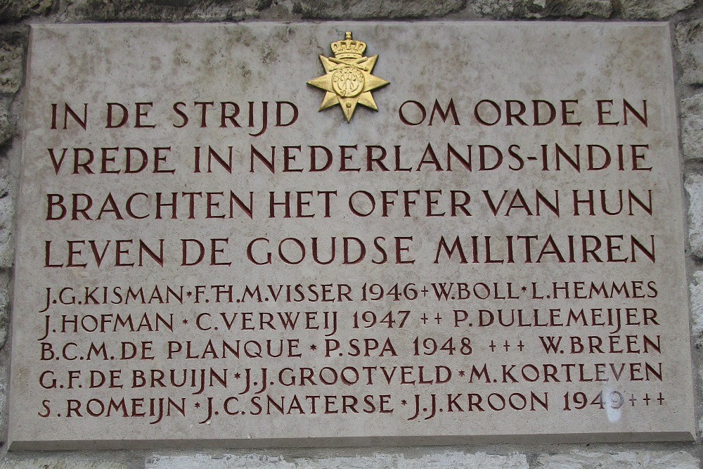 Gedenkteken Slachtoffers Nederlands Indi Oude Stadhuis Gouda #1