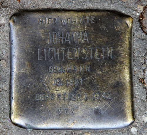 Stolperstein Samariterstrae 29