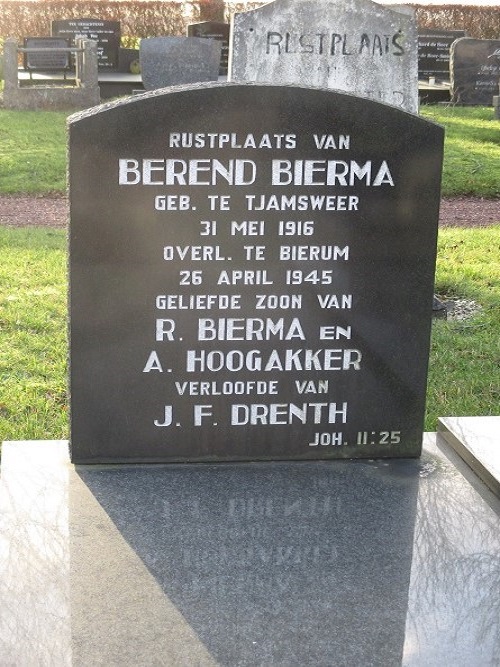 Dutch War Grave Municipal Cemetery Losdorp #3