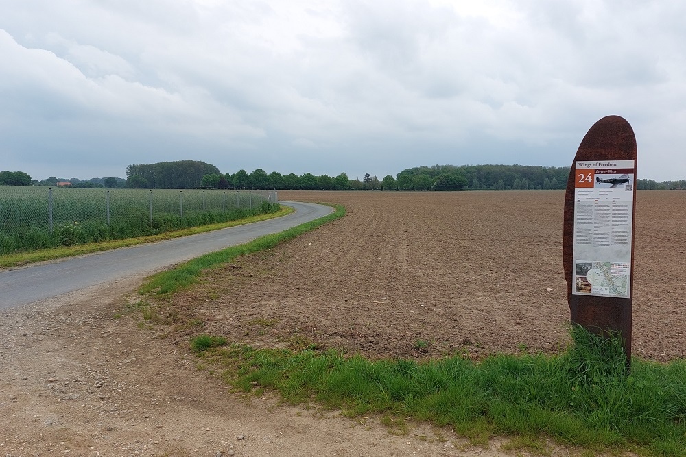 Cycle Route Wings of Freedom: Crash Site Spitfire Mk XIV, RK895, Code 3W-E #4