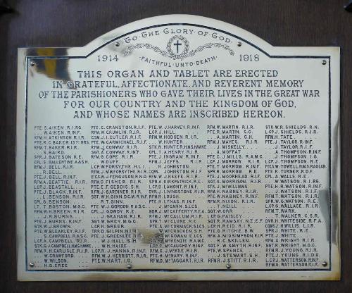 War Memorial St. Patrick's Church Ballymacarret #3