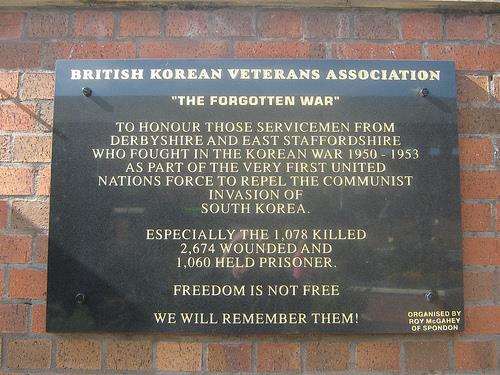 Korean War Memorial Derby
