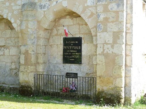 Oorlogsmonument Ponteyraud #1