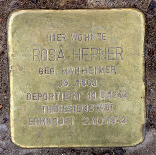 Stolperstein Schsische Strae 9