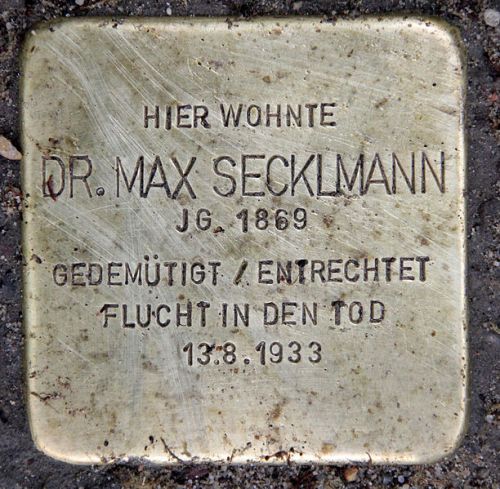 Stolpersteine Bamberger Straße 16 #2
