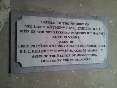 Gedenkteken Anthony Basil Enright en Preston Anthony Augustus Enright #1