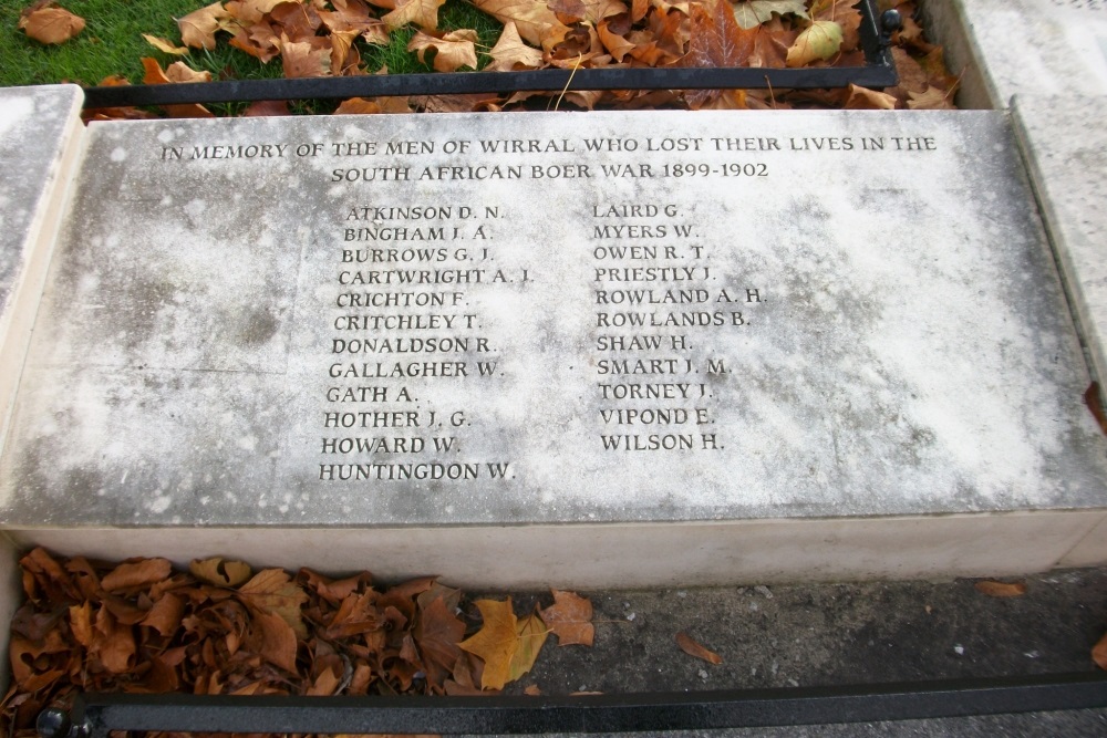 Monument Boerenoorlog Birkenhead