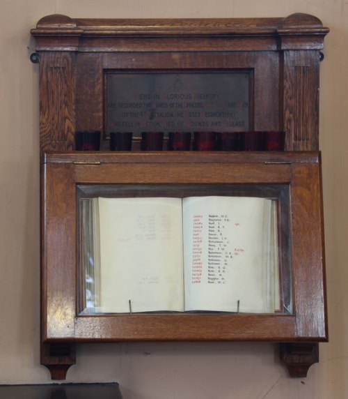 Memorials The Essex Regiment St. Mary Church Ilford #2