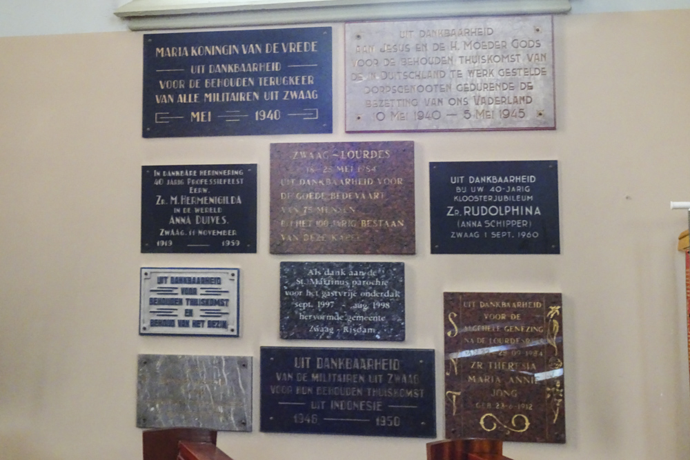Gedenktekens Lourdeskapel #1