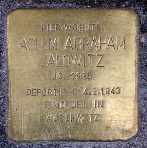 Stolpersteine Danziger Straße 92