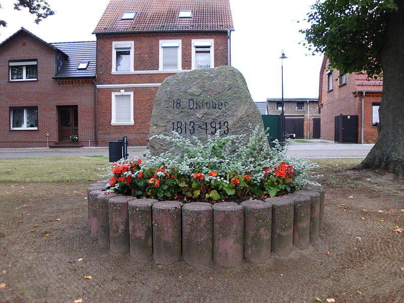 Herdenkingssteen 100e Verjaardag Slag bij Leipzig #1