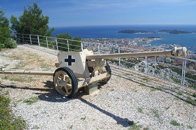 German 75mm PAK 40 Mont Faron #1