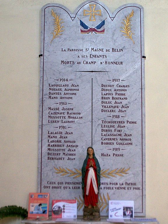 World War I Memorial Parish of Saint-Magne
