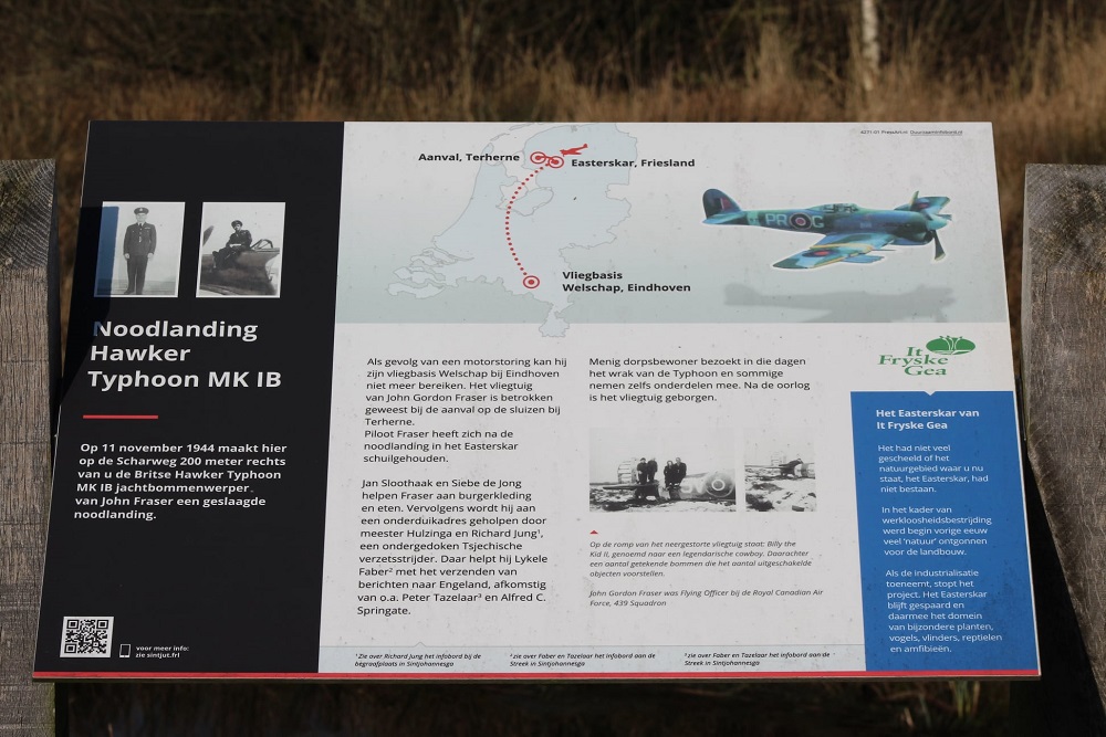 Info Board Emergency Landing Hawker Typhoon MK IB #2