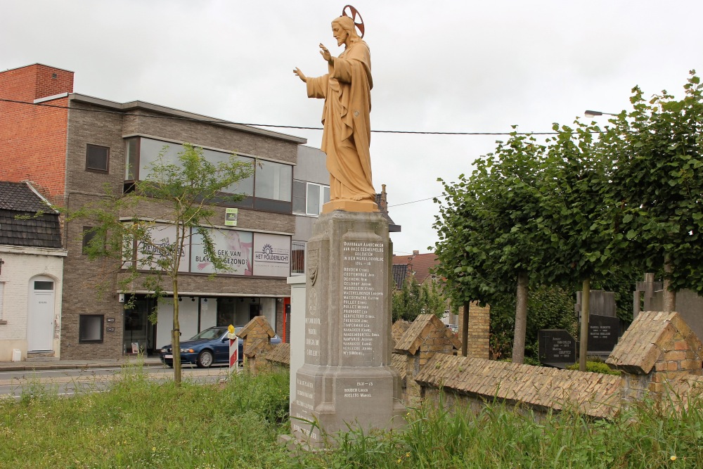 Oorlogsmonument - Heilig Hartbeeld Esen #2