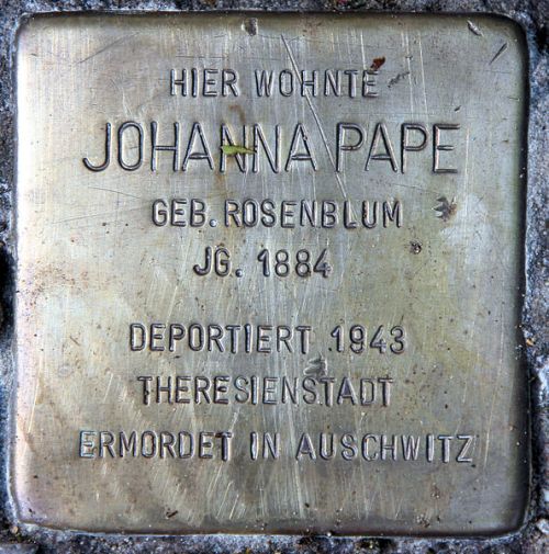 Stolpersteine Düsseldorfer Straße 42