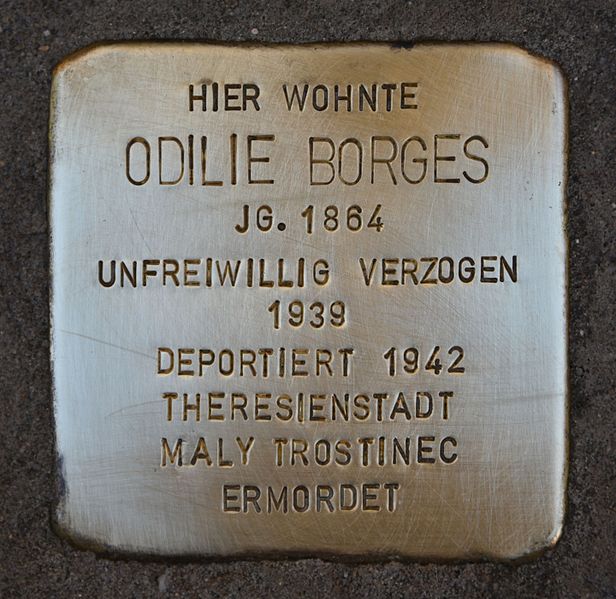 Stolperstein Alberstrae 18 #1