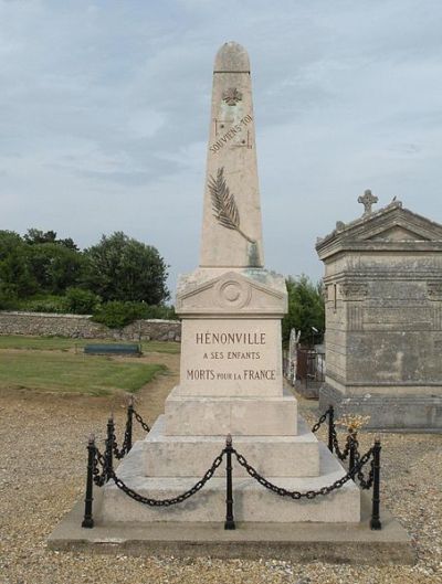 War Memorial Hnonville Cemetery #1
