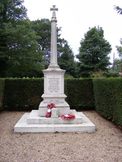 Oorlogsmonument Wenhaston