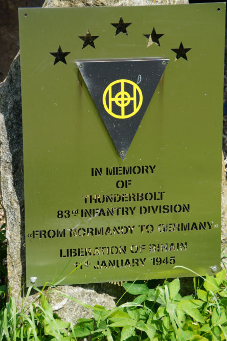Monument Thunderbolt 83rd Infantry Division Bihain