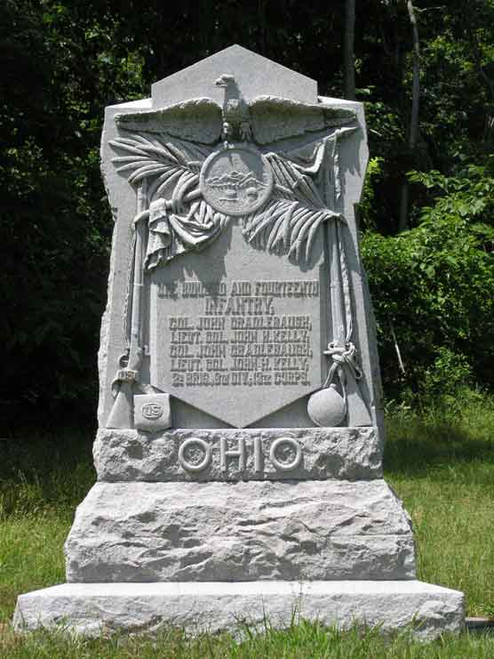 114th Ohio Infantry (Union) Monument #1