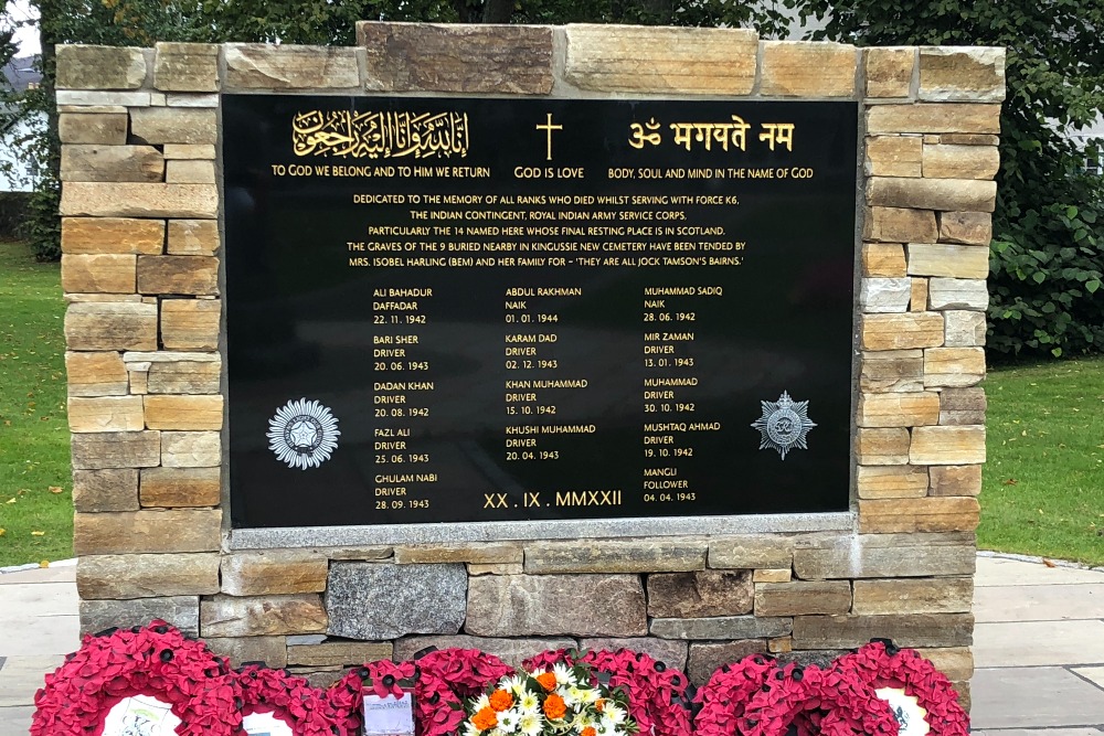 Memorial Kingussie Royal Indian Army Service Corps