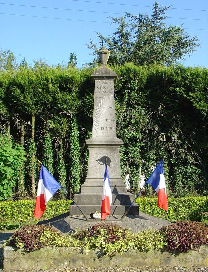 Monument Eerste Wereldoorlog Nuncq-Hautecte