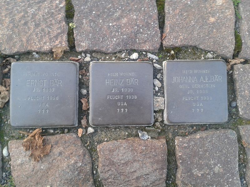 Stolpersteine Maarstrae #1