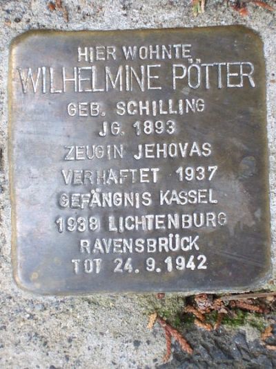 Stolpersteine Wahlershuser Strae 26 #1