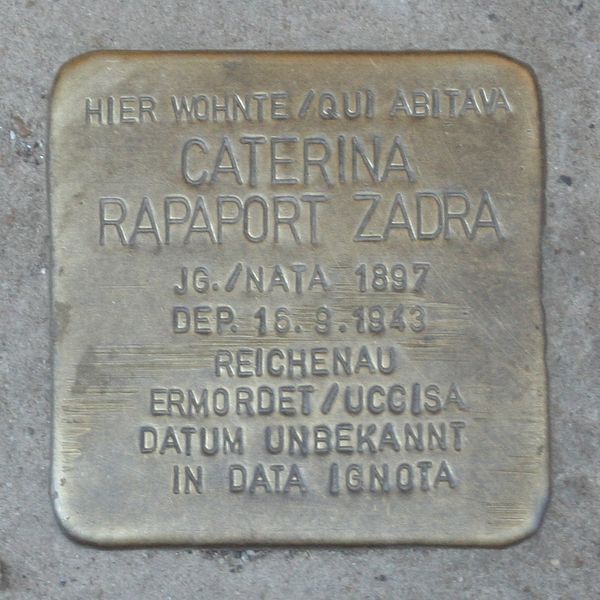 Stolpersteine Via Plankenstein 4 #3