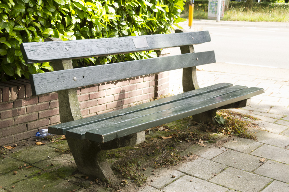 Memorial Bench & nformation Sign Civilian Victims Einkelaan