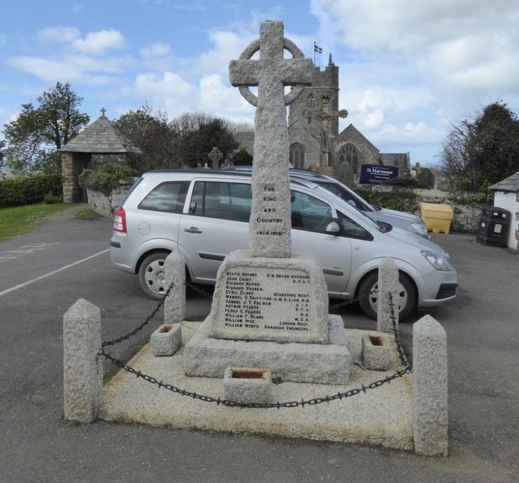Oorlogsmonument Marhamchurch #1